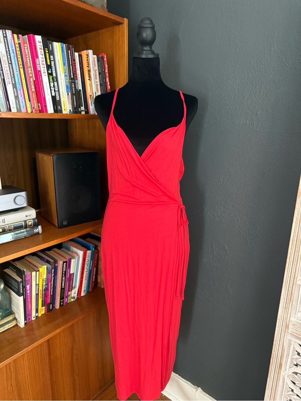 Rolla Coster Red Wrap Maxi Dress